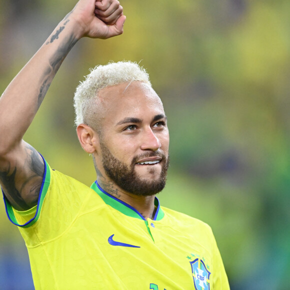 Neymar Jr. - Match "Brésil - Corée (4-1)" lors de la Coupe du Monde 2022 au Qatar, le 5 décembre 2022. © Philippe Perusseau/Bestimage