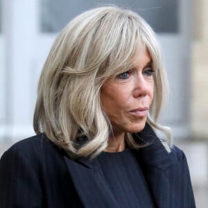 Voilà des années qu'elle arpente inlassablement les couloirs du palais de l'Elysée.
Brigitte Macron reçoit son homologue la Première Dame ukrainienne pour un entretien au palais de l'Elysée à Paris. © Stéphane Lemouton/Bestimage