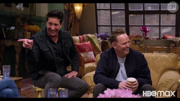 David Schwimmer a partagé leurs moments de rires infinis
David Schwimmer et Matthew Perry - Capture d'écran de l'épisode spécial de Friends, les retrouvailles, diffusé sur HBO en mai 2021