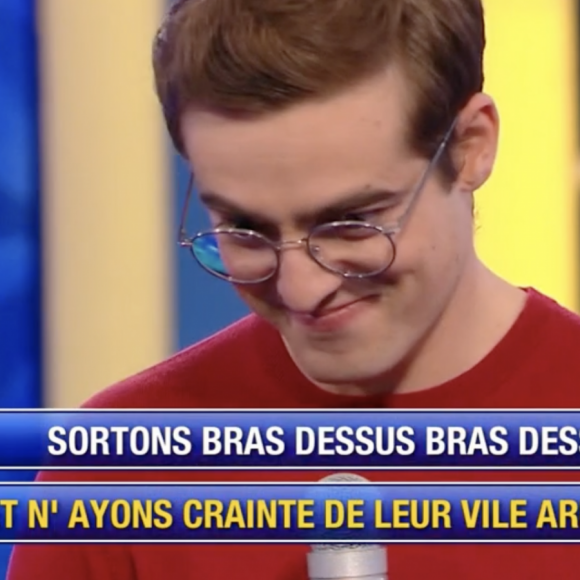 Laurens, nouveau champion, de "N'oubliez pas les paroles", France 2