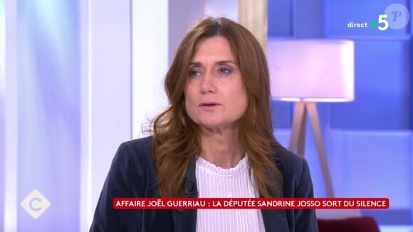 Sandrine Josso dans C à vous (France 5), pour parler de Joël Guerriau, le 20 novembre 2023