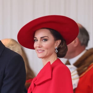 Le prince William, prince de Galles, et Catherine (Kate) Middleton, princesse de Galles, - Cérémonie de bienvenue du président de la Corée du Sud à Horse Guards Parade à Londres, le 21 novembre 2023. 