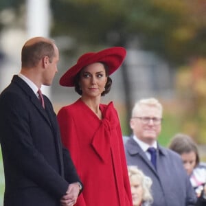 Le prince William, prince de Galles, et Catherine (Kate) Middleton, princesse de Galles, - Cérémonie de bienvenue du président de la Corée du Sud à Horse Guards Parade à Londres, le 21 novembre 2023. 
