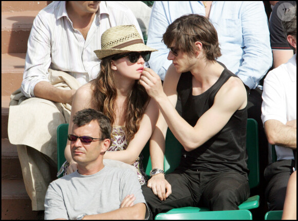 Gaspard Ulliel et Cécile Cassel à Roland-Garros en 2006
