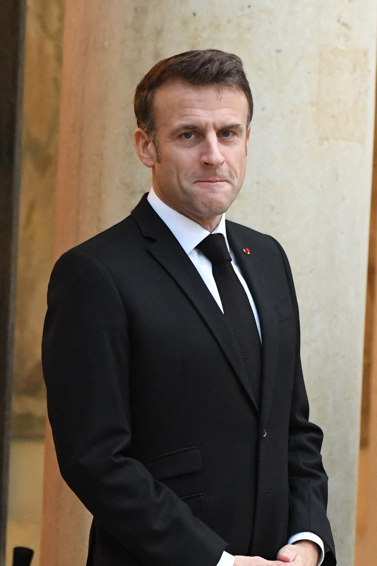 Photo Emmanuel Macron Président De La République Française Reçoit Yoon Seok Youl Président 2157