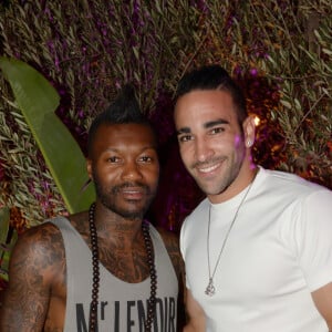 Djibril Cissé et Adil Rami - After-party de la clôture du Marrakech du rire au Cristal Pacha à Marrakech, le 14 juin 2014.