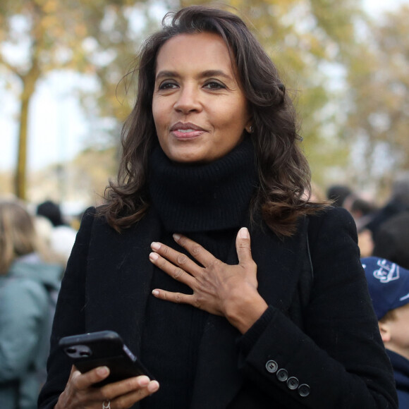 C'est une reconversion inattendue qui est offerte à un ancien candidat de "L'amour est dans le pré".
Karine Le Marchand lors d'une marche contre l'antisémitisme à Paris © Stéphane Lemouton / Bestimage