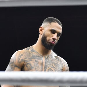 Le français Tony Yoka s'incline face au français d'origine camerounaise Carlos Takam lors d'un combat international de boxe poids lourd de 10 rounds au Zénith de Paris, France, le 11 mars 2023. © Veeren/Bestimage