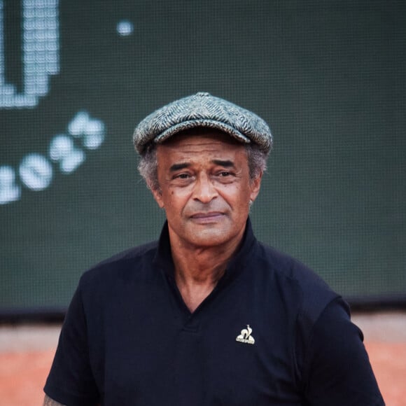 Yannick Noah - Novak Djokovic remporte les Internationaux de France de tennis de Roland Garros 2023 face à Casper Ruud (7-6 [7-1], 6-3, 7-5) à Paris le 11 juin 2023. Novak Djokovic s'adjuge un 23ème titre record en Grand Chelem et dépasse Rafael Nadal, bloqué à 22 titres et forfait cette année. © Jacovides-Moeau/Bestimage 