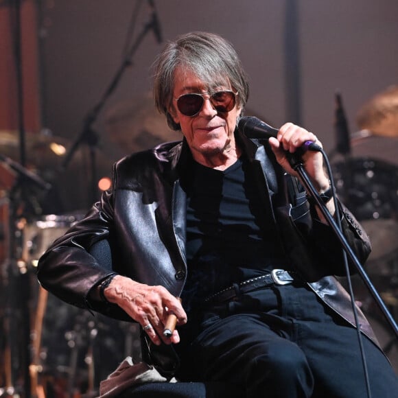 Séparés depuis la fin des années 1980, Françoise Hardy et Jacques Dutronc sont régulièrement en contact.
Jacques Dutronc et Thomas Dutronc en showcase de leur tournée "Dutronc & Dutronc" au Centre Evénementiel de Courbevoie le 11 avril 2022. © Coadic Guirec/Bestimage