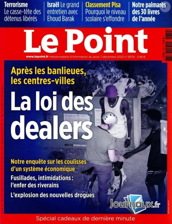 Couverture du magazine "Le Point", numéro du 7 décembre 2023.