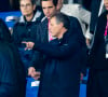 Et notamment sur son amitié avec Marc-Olivier Fogiel.
Mika et Marc Olivier Fogiel - Personnalités à la finale de la coupe du monde de rugby Afrique du Sud / Nouvelle Zélande (12 - 11) au stade de France à Saint-Denis le 28 octobre 2023. 
