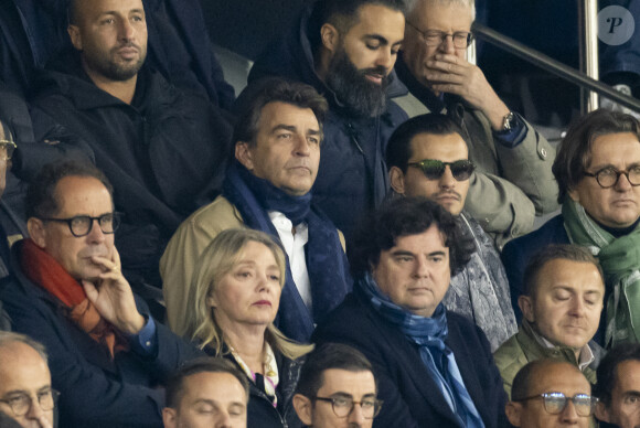 Yannick Alléno - People dans les tribunes lors du match de ligue des champions entre le PSG et l'AC Milan au Parc des Princes à Paris le 25 octobre 2023. © Cyril Moreau/Bestimage