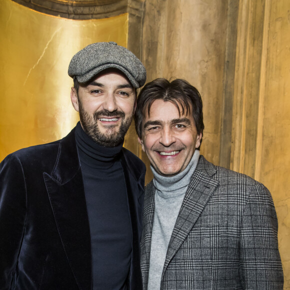 Semi-exclusif - Cyril Lignac et Yannick Alléno - Dîner pour la sortie du "Numéro" 200 au restaurant Rau à Paris le 31 janvier 2019. © Olivier Borde/Bestimage 