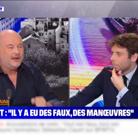 Cauet dans BFMTV, Capture d'écran "TPMP".