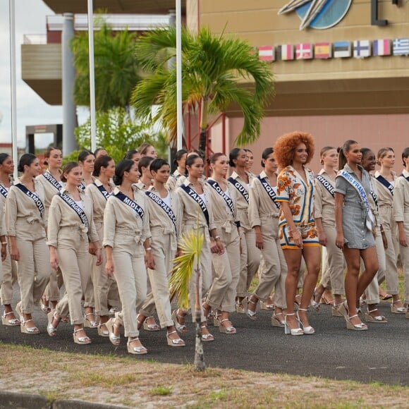 Les candidates a l'eélection Miss France 2024, Indira Ampiot, Miss France 2023 et Alicia Aylies, Miss France 2017.Voyage de préparation pour l'élection de Miss France 2024 en Guyane du 19 au 28 novembre dont l'élection se deroulera le 16 decembre en direct sur TF1. Cayenne, le 22 novembre 2023. CREDITS OBLIGATOIRES : Air Caraibes, Comite du tourisme de Guyane, Mercure Kourou Ariatel. © LAURENT VU / SIPA / TF1