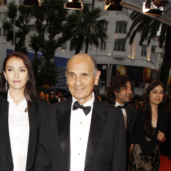 En France, à Cannes, Guy Marchand et sa femme Adelina lors de la cérémonie de clôture et de la montée des marches au 65e Festival International du film de Cannes. Le 27 mai 2012 © Jean-Jacques Descamps via Bestimage