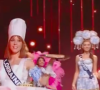 La jolie rousse était représentée au centre d'une table, toque sur la tête, pour faire honneur à la gastronomie de sa région
Capture de l'élection Miss France 2024 diffusée ce samedi 16 décembre sur TF1