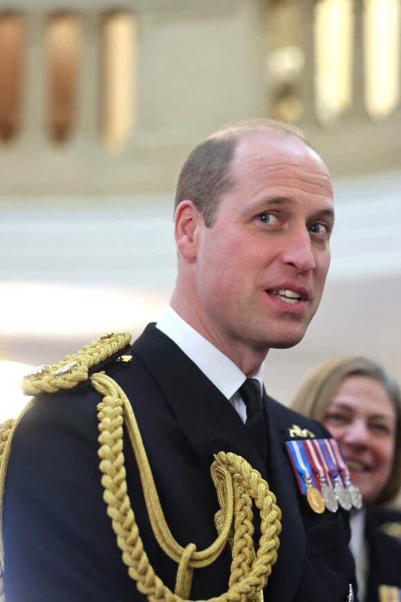 Il a effectivement dû s'envoler en urgence en direction du Koweit.
Le prince William assiste aux divisions du Lord High Admiral au Britannia Royal Naval College à Dartmouth, le 14 décembre 2023.