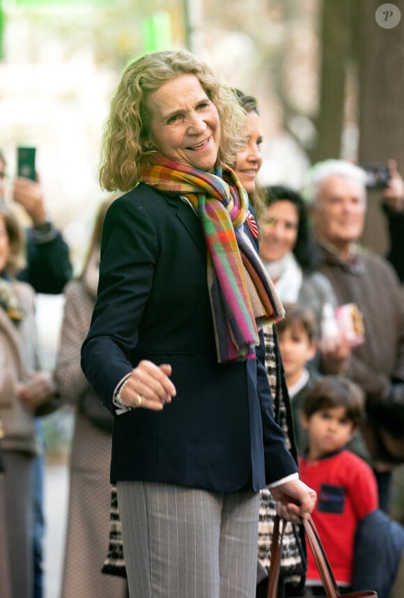 La princesse Elena (Infante), la princesse Alexia de Grèce - La famille royale d'Espagne à la sortie du restaurant Pa-Bu à Madrid, à l'occasion du 60ème anniversaire de la princesse Elena d'Espagne. Le 20 décembre 2023 
