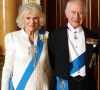 Souhaitant être roi novateur et qui balaye certaines traditions royales un peu trop vieillottes, Charles III a fait une entorse au protocole en cette fin d'année
La reine consort Camilla, le roi Charles III d'Angleterre - La famille royale du Royaume Uni lors d'une réception pour les corps diplomatiques au palais de Buckingham à Londres