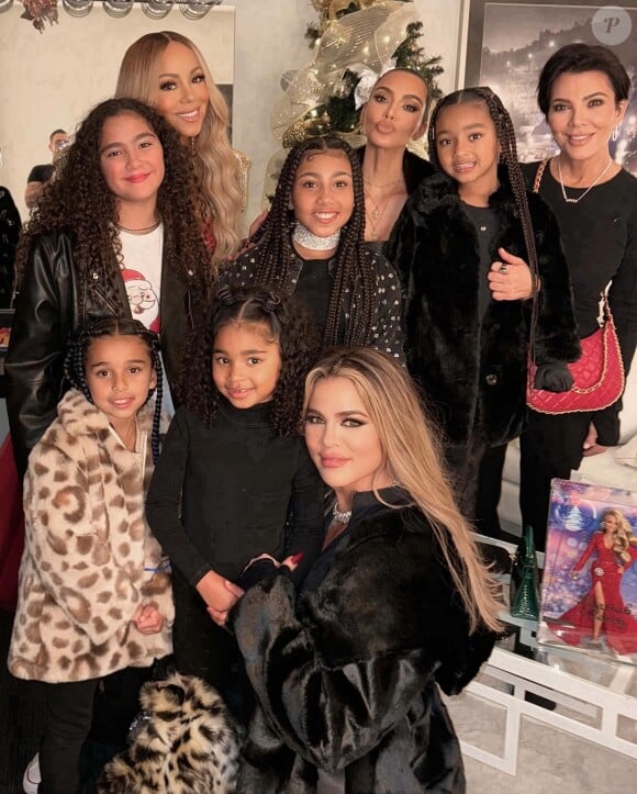 Kim Kardashian, sa maman Kris Jenner, Khoé, Mariah Carey et les enfants