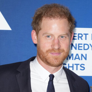 Le prince Harry au photocall de la soirée de gala "Robert F. Kennedy Human Rights Ripple of Hope 2022" à l'hôtel Hilton de New York City, New York, Etats-Unis, le 6 décembre 2022. 