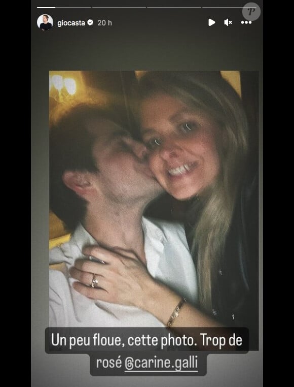 Sur Instagram, Giovanni Castaldi a publié une photo de leur couple
