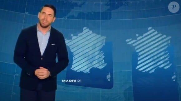 Ange Noiret présente la météo sur le groupe TF1
Ange Noiret qui assure la présentation de la météo sur TF1.
