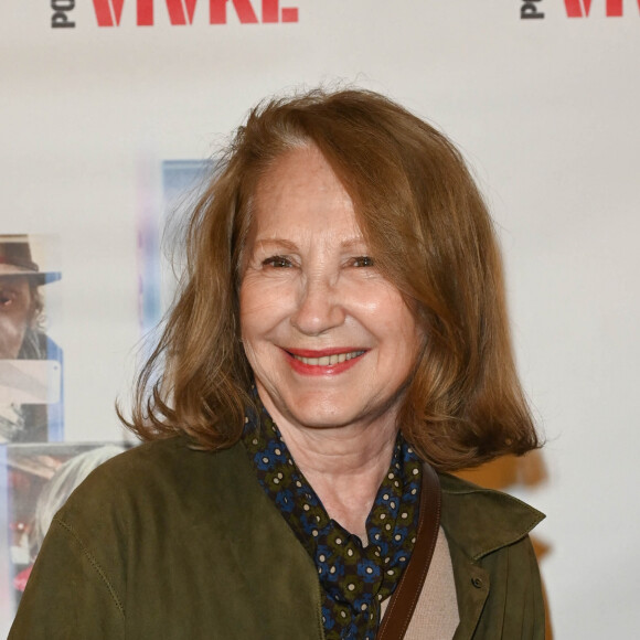 Nathalie Baye - Photocall à la première du film "Tourner pour vivre" sur la vie cinématographique du réalisateur C.Lelouch à Paris le 25 avril 2022. © Coadic Guirec / Bestimage 