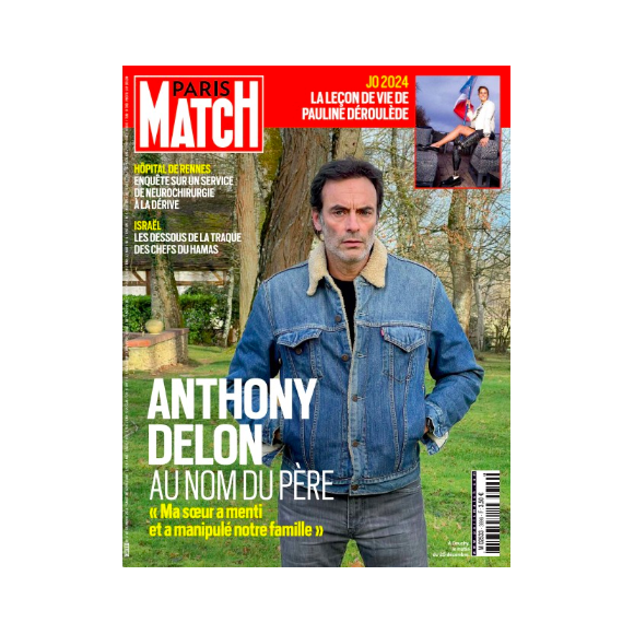 Couverture du magazine "Paris Match" du jeudi 4 janvier 2024