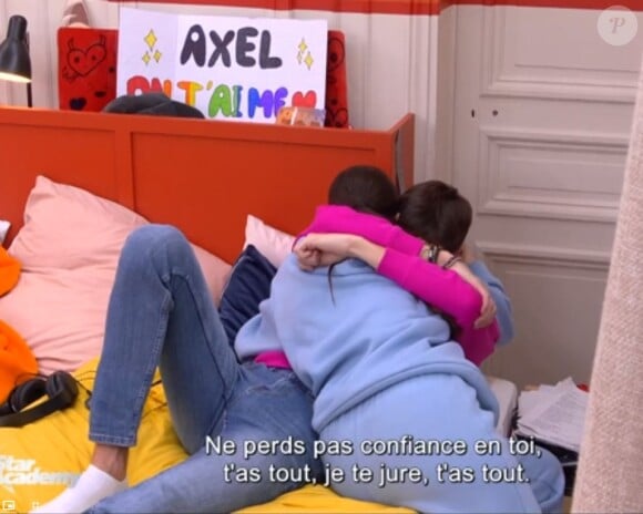 Axel était triste d'être nommé, jeudi 4 janvier. @ TF1
