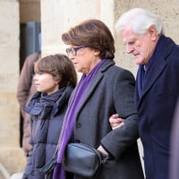 PHOTOS Mort de Jacques Delors : Martine Aubry soutenue par son époux et sa fille lors de l'hommage national