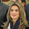 La princesse des Asturies, Letizia d'Espagne au palais Zarzuela à Madrid le 12 mars 2010