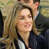 La princesse des Asturies, Letizia d'Espagne au palais Zarzuela à Madrid le 12 mars 2010