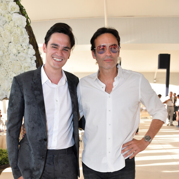 Exclusif - Anthony Delon et son frère Alain-Fabien Delon - Tente - People au dîner - Longines Paris Eiffel Jumping au Champ de Mars à Paris, France, le 5 juillet 2019. © Veeren Ramsamy/Bestimage 