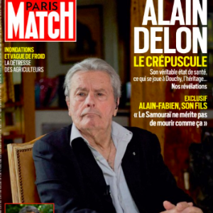 Couverture de "Paris Match" du jeudi 11 janvier, avec l'entretien d'Alain-Fabien Delon