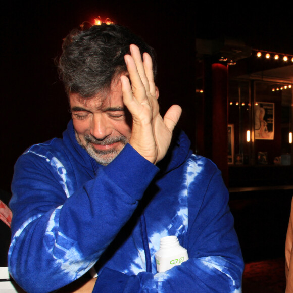 Exclusif - Stéphane Plaza et Jeanfi Janssens - Personnalités au spectacle de A.Kavanagh "Happy" au Casino de Paris, après 5 ans d'absence. Le 21 octobre 2022 © Baldini / Bestimage