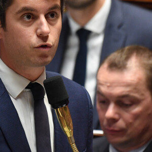 Gabriel Attal, nommé Premier ministre - Séance de questions au gouvernement à l'assemblée nationale à Paris, France, le 21 novembre 2023. © Lionel Urman/Bestimage 