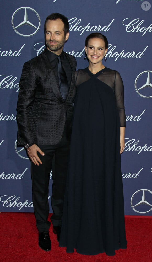 Benjamin Millepied et Natalie Portman (enceinte) - Soirée de gala du Festival International du Film de Palm Springs. Le 2 janvier 2017