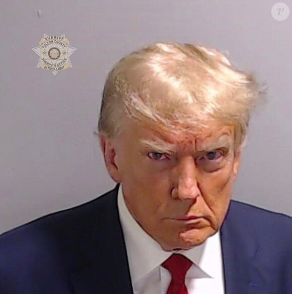 Fausses accusations ?
Mugshot de Donald Trump incarcéré une vingtaine de minutes dans la prison du comté de Fulton à Atlanta, avant d'être libéré sous caution pour un montant de 200.000 dollars.