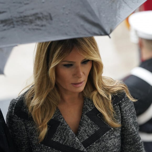 Melania Trump lors de la journée de commémoration "National Veterans Day Observance" au cimetière national de Arlington. Le 11 novembre 2020