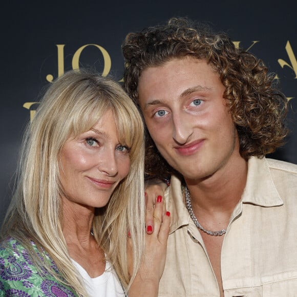 Exclusif - Joalukas Noah avec sa mère Isabelle Camus lors de la soirée d'anniversaire de Joalukas Noah, fils de Yannick Noah et Isabelle Camus, pour ses 18 ans à Paris le 10 juin 2022. © Cyril Moreau / Bestimage 