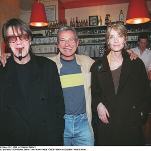Jacques Dutronc, Jean-Marie Périer et Françoise Hardy en 1998.