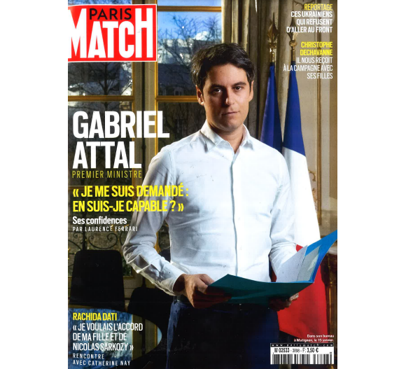 Couverture de "Paris Match" du jeudi 18 janvier 2024