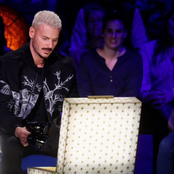 Exclusif - M. Pokora (Matt Pokora) - Enregistrement de l'émission "La boîte à secrets N°17", présentée par F.Bollaert et diffusée le 19 janvier sur France 3 © Christophe Clovis / Bestimage