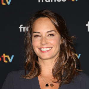 Julia Vignali au photocall pour la conférence de presse de rentrée de France TV à la Grande Halle de la Villette à Paris, France, le 11 juillet 2023. © Coadic Guirec/Bestimage