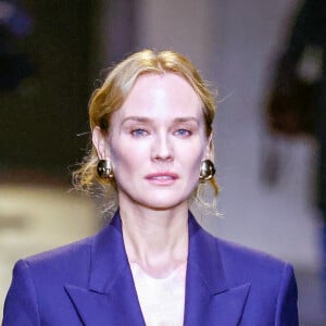 Diane Kruger - Défilé AMI, collection homme prêt-à-porter automne-hiver 2024 lors de la Fashion Week de Paris (PFW), le 19 janvier 2024.