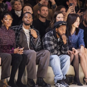 Naomi Campbell, Dave Free, Kendrick Lamar, Anna Mouglalis et Xin Zhi Lei - Front row du défilé de mode Haute-Couture automne-hiver 2024/2025 "Chanel" au Grand Palais Ephémère lors de la fashion week de Paris. Le 23 janvier 2024 © Olivier Borde / Bestimage 