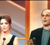 Il va remettre le prix d'honneur à Agnès Jaoui, son amie avec le regretté Jean-Pierre Bacri
Agnès Jaoui et Jean-Pierre Bacri aux César pour Smoking No Smoking en 1994